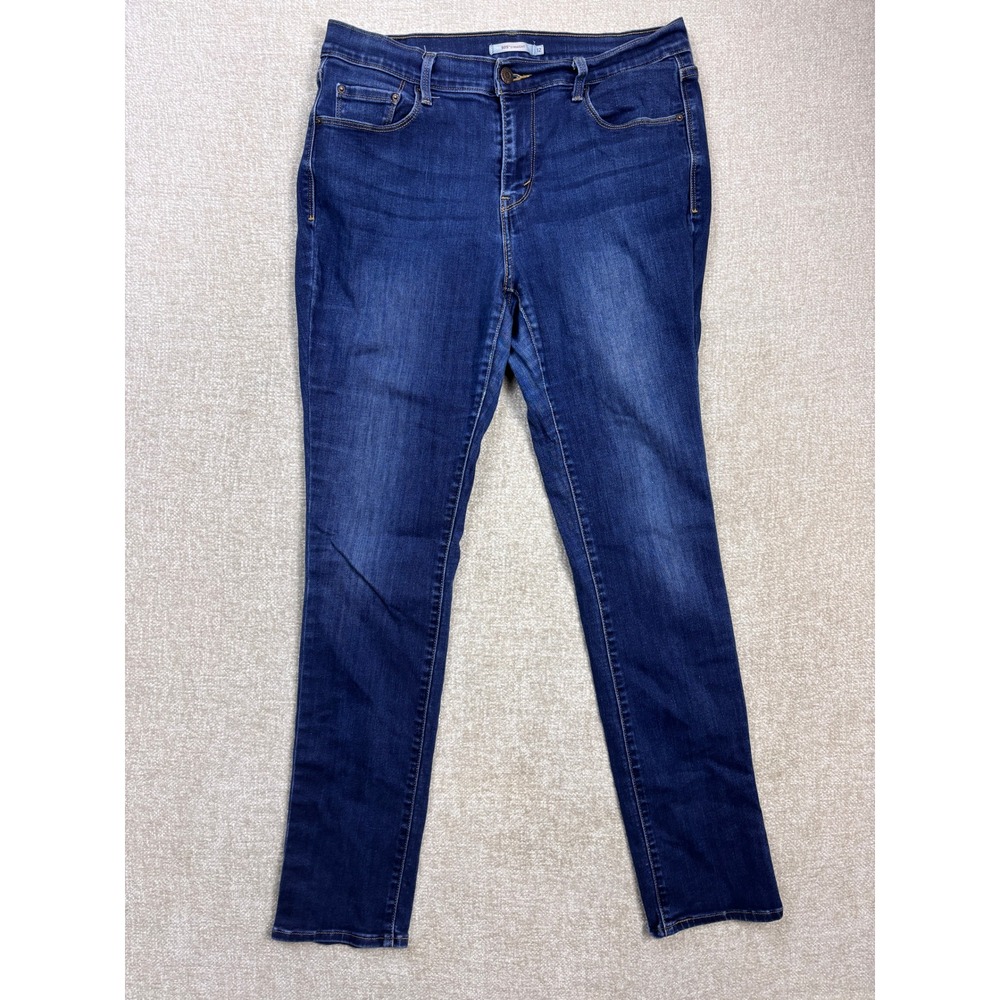 Levis 505 Straight Leg Jeans Womens 12 Medium Wash Blue Denim 15505-0145
